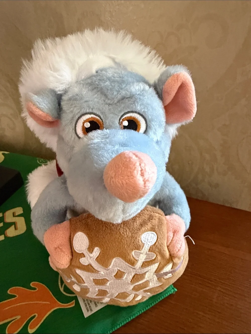 Disney  Remy Ratatouille holiday plush.